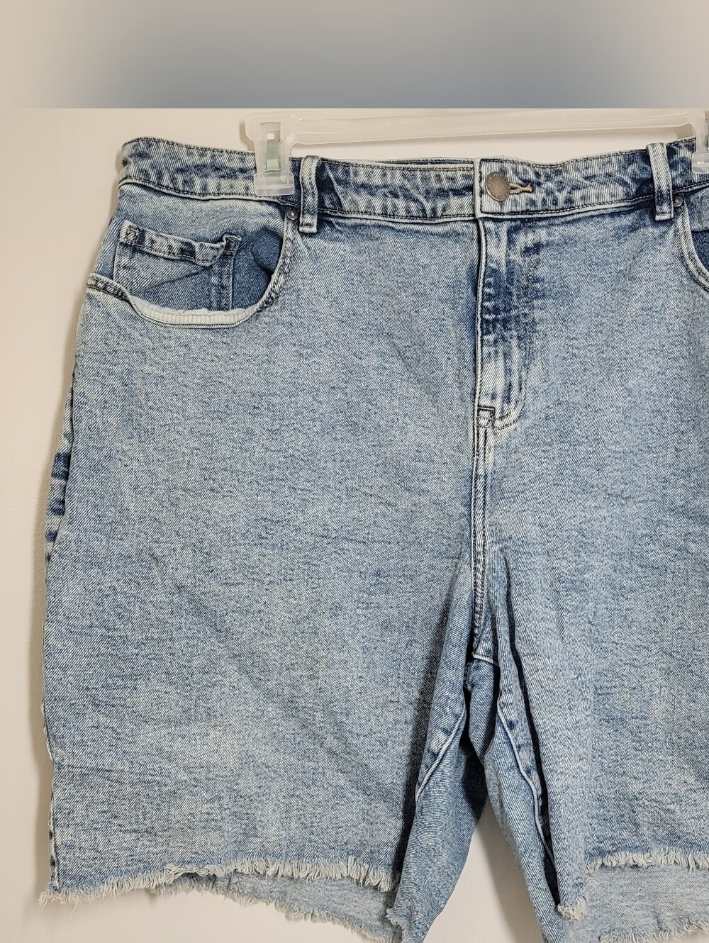 Lane Bryant Light Blue Denim Cut-off Shorts 22 GUC